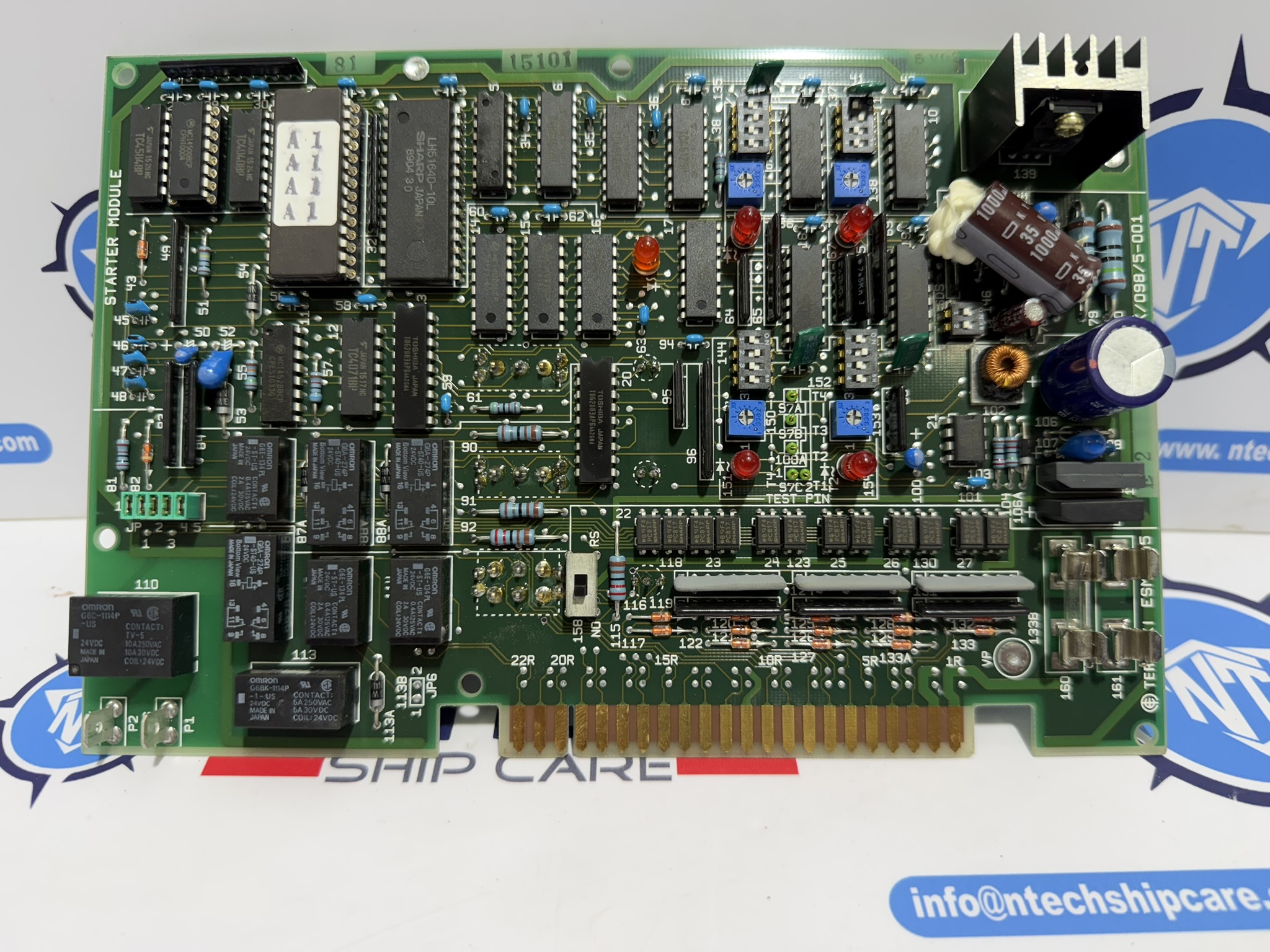 Terasaki ESM-105 Starter Module PCB K/098/5-001 – Marine Engine Starting Control Board