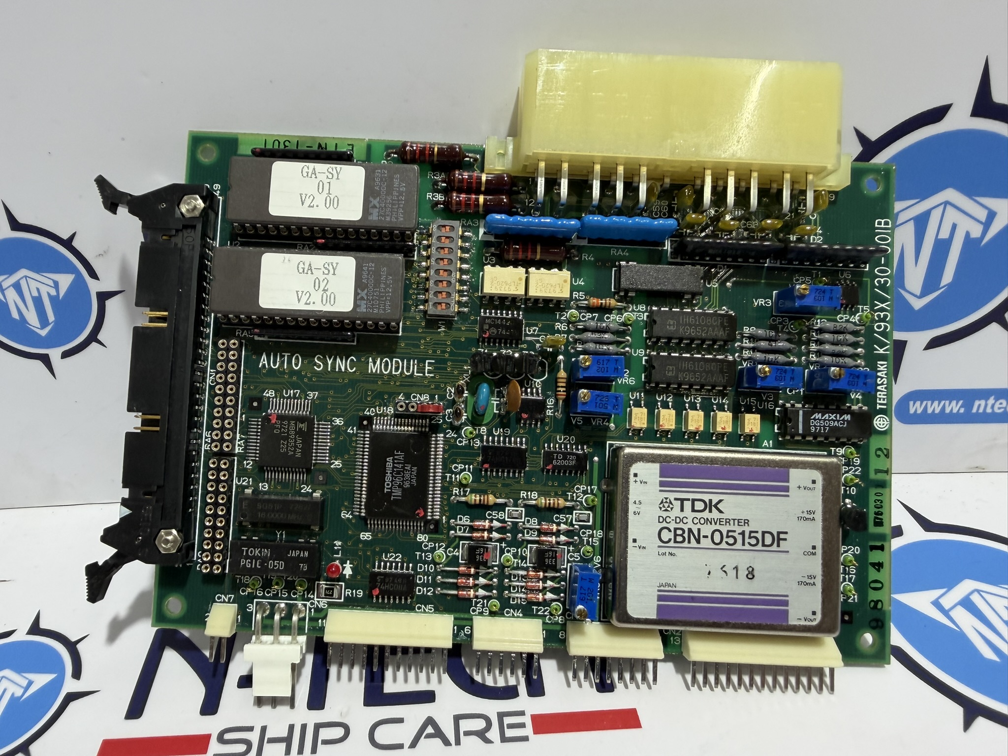 Terasaki K/93X/30-001B Auto Sync Module PCB – Marine Generator Synchronization Control Board
